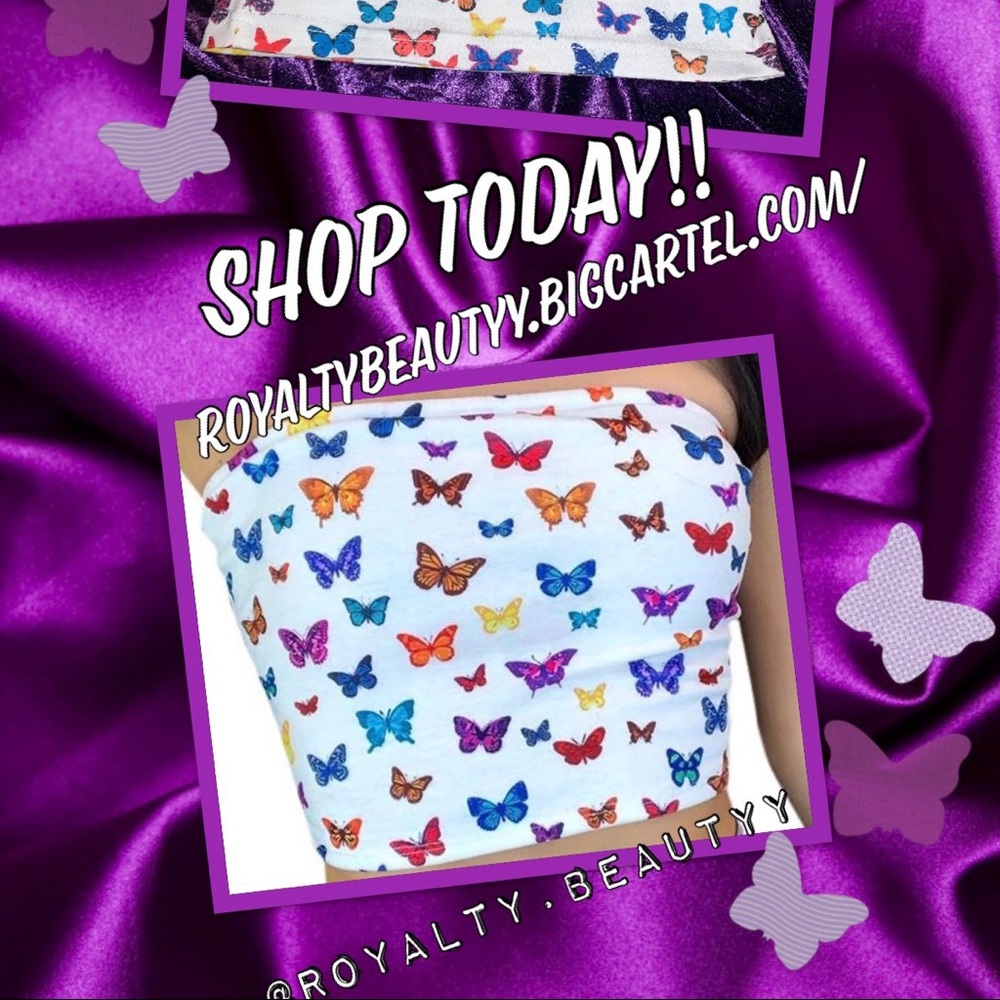 Butterfly crop top